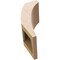Ekena Millwork 5-inch W x 6-inch D x 10-inch H Thorton Rough Cedar Woodgrain TimberThane Knee Brace, Primed BRCUR05X06X10THRRCPR - alternate 6